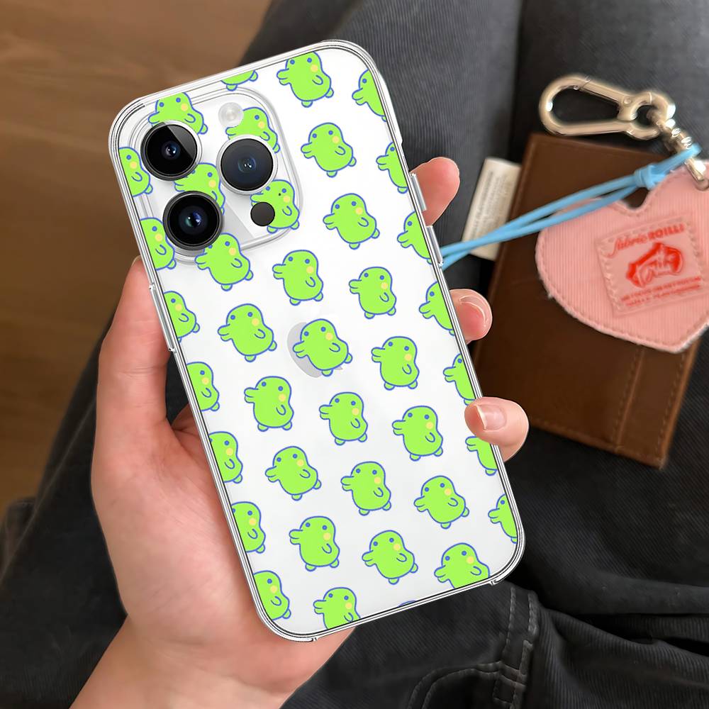 M-Mametchi Phone Case Soft Transparent Case For IPhone 17 16 15 14 13 12 11 Pro Max Mini Plus Shockproof Cover Case