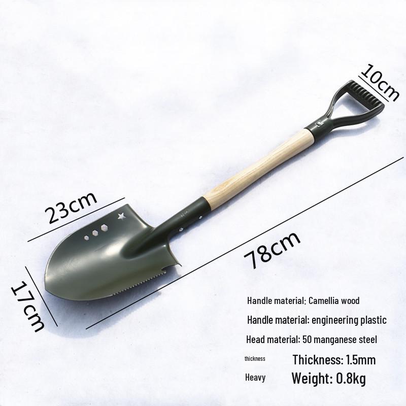 205 Military Multi-Functional Manganese Steel Car Shovel for Outdoors
