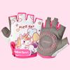 Children's Sports Fingerless Gloves Bicycle Boy Girl Cycling Anti-Wear Kids Roller Skating Training Exercise Protection Gloves