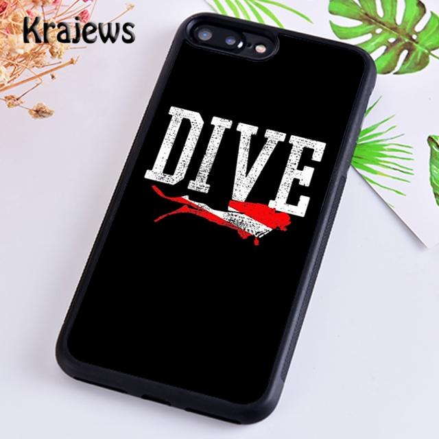 

Krajews Scuba Diver Diving Underwater Snorkeling Phone Case For iPhone 17 Air 16 15 14 plus 11 12 13 pro max coque Fundas iPhone 13