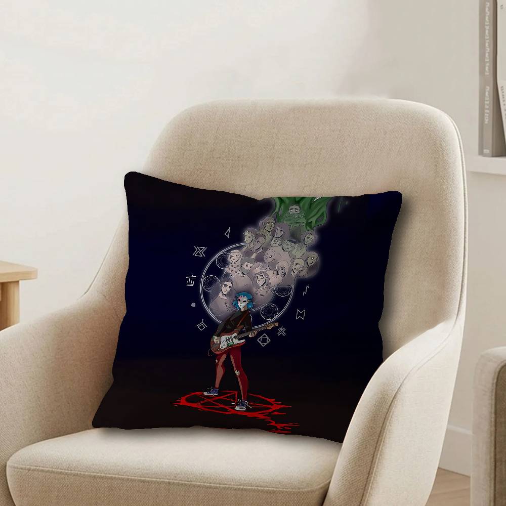 Game Sally Face Cushion Cover Inches Farmhouse Decor Home Throw Pillow Covers for Couch Decorations