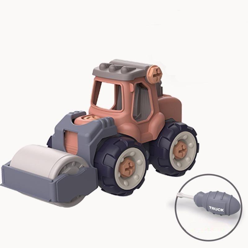 Children Kid Disassembly Diy Nut Assembly Engineering Vehicle Excavator Free Screwdriver