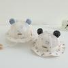 Bear Ear Infant Mesh Hat Cartoon Toddler Bucket Hat Adorable Children Fisherman Hat  Spring Summer