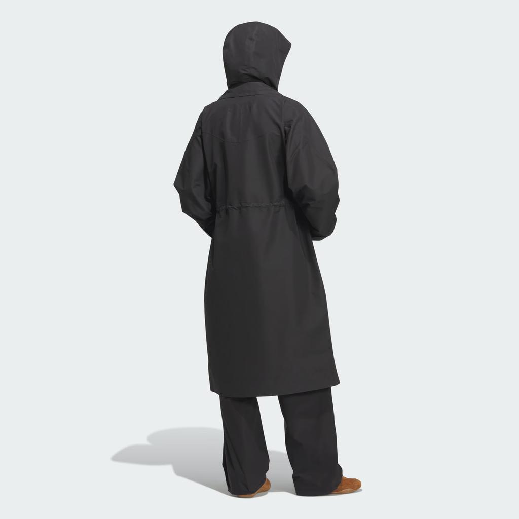 Adidas FOS Future Style Logo Solid Color Loose Outdoor Long Hooded Jacket Women Jacket KC2707