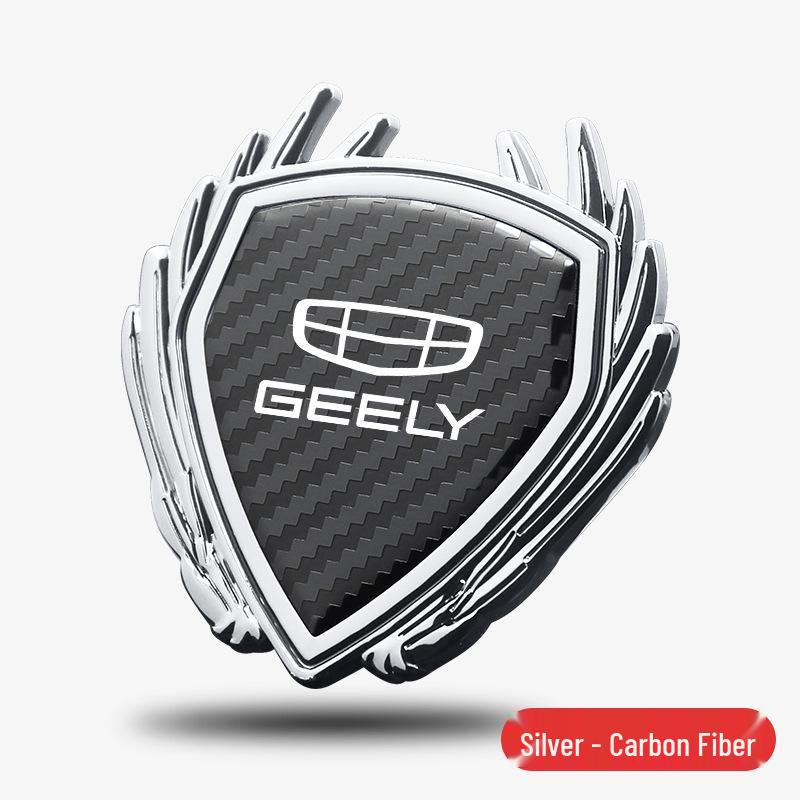 Metal Badge Side Window Logo Sticker for Geely 4th Gen Emgrand GS/GL/Binyue L Car