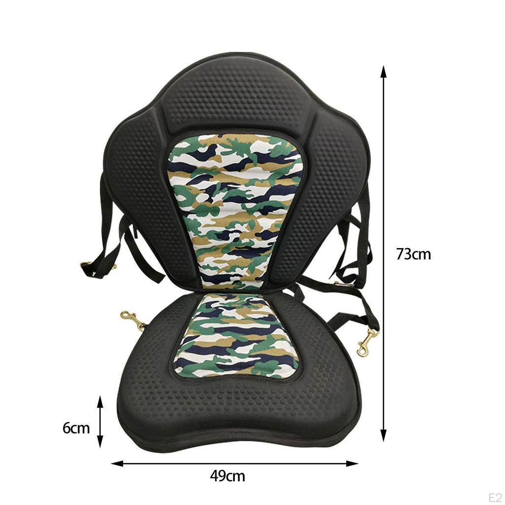 Adjustable Canoe Seat for Kayaking And Paddleboarding - High Back Support