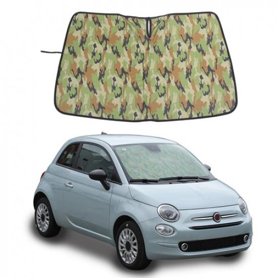 Camouflage Front Windshield Sunshade For Fiat 500 Abarth 595 695 2010+