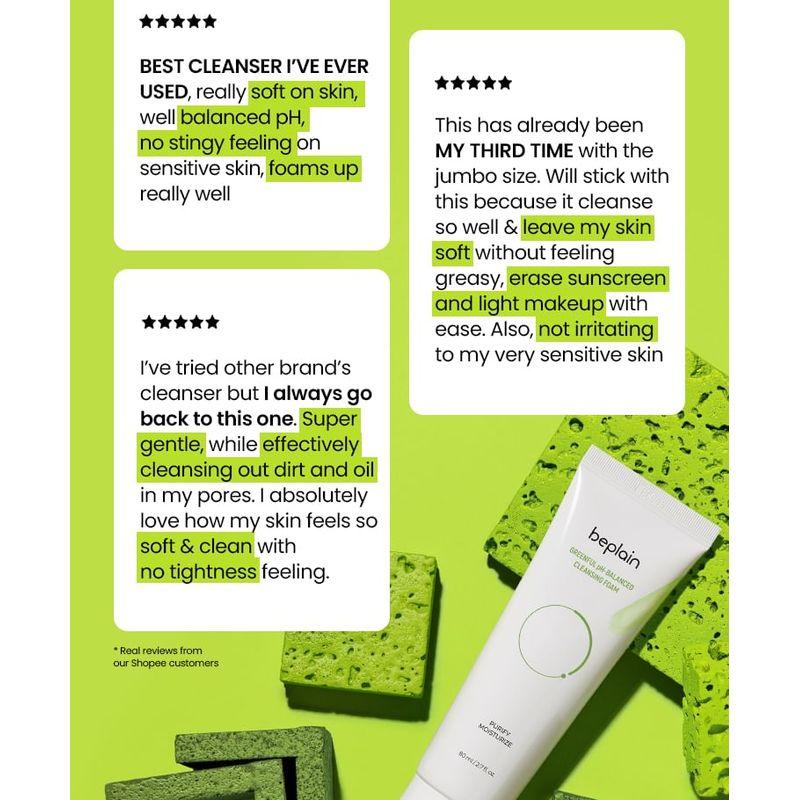 BEPLAIN Mung Bean Ph-balanced Cleansing Foam