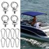 Kayak Track Mount Tie Down Eyelet Rail Eyelet Rail Mount Bolt Stainless Steel Awning Cord Ropes Holder Kayak Screws Parts For RV