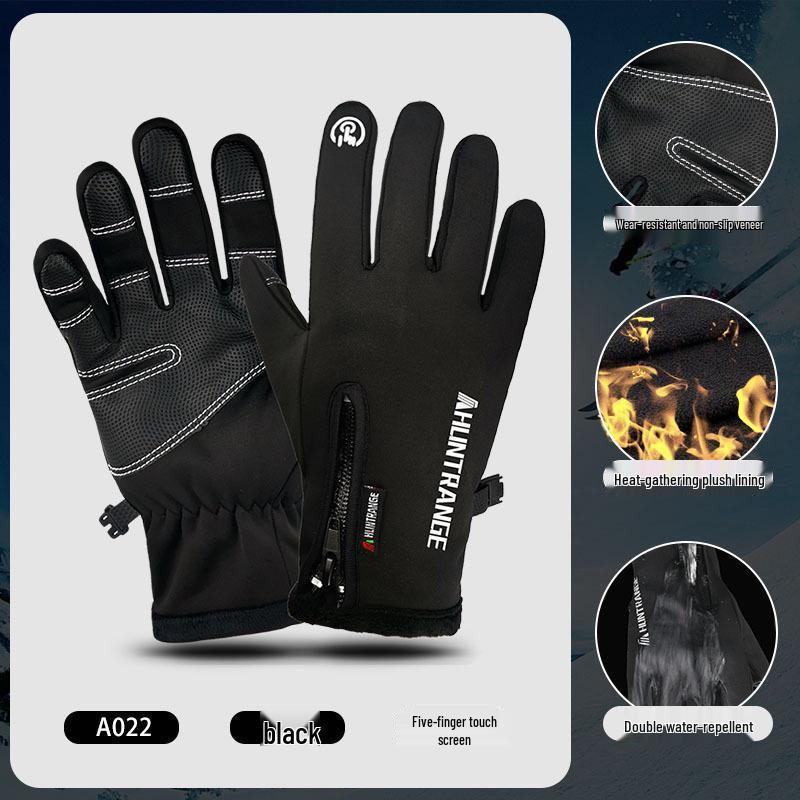USB Heated Touchscreen Cycling Gloves - Windproof, Warm Winter Gloves for Men & Women M