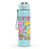 1PC Survived 67 First Day Of School Letter 750ml Color Plastic Sports Water Bottle Leakproof Flip Straw Lid Suitable for Sports Office Home Use