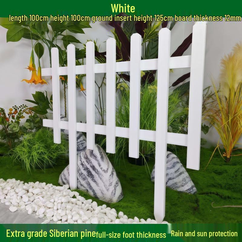 Outdoor Garden Decorative Wooden Picket Fence for Yard and Flower Beds