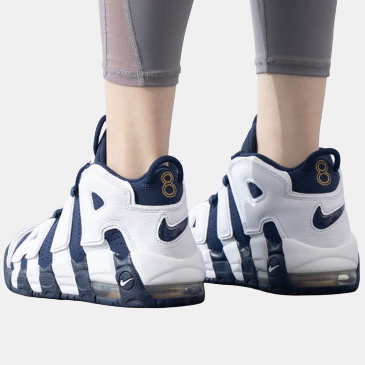 Nike Air More Uptempo GS Olympic 2024 Kids Sneakers Blue White Midnight-Navy FV5371-100