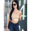 European and American Sexy Fine Rubber Band Sling Tube Top Vest Women Sexy Strap Crop Tank Tube Top