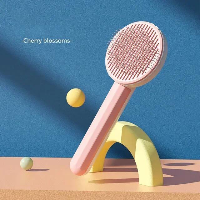 

Щетка для кошек Щетка для ухода за домашними животными для кошек Удаление волос Средство для удаления волос у кошек Расческа для удаления волос с домашних животных Аксессуары для ухода за котятами и щенками розовый