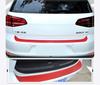 5pcs set 4D Auto Door Pedal Rear Bumper Trunk Tail Lip Carbon Fiber Protection Stickers Anti Scratch Decal Car...