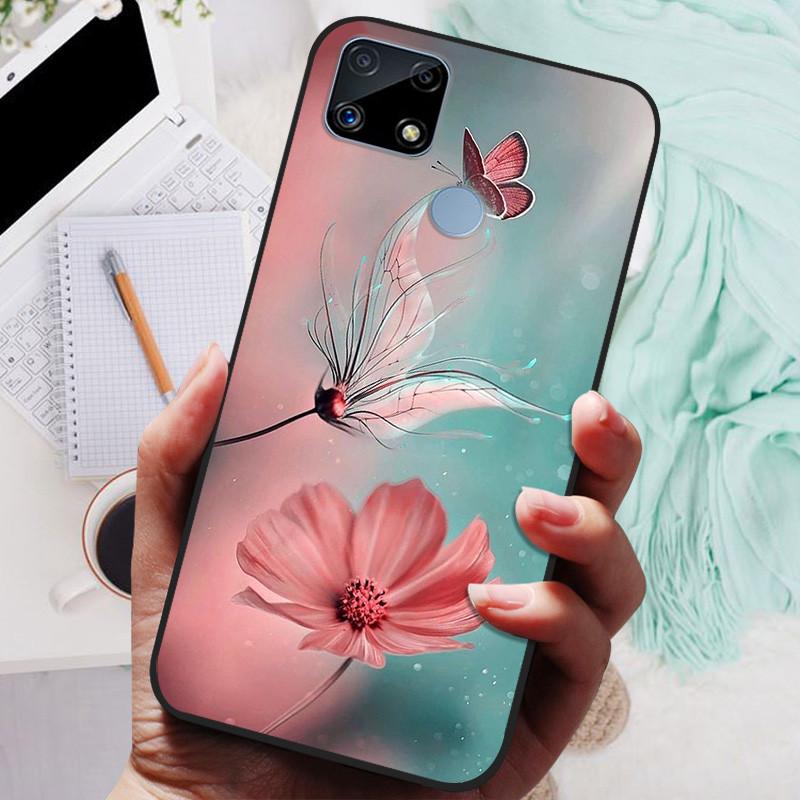 Pro Realme C25s pouzdro Soft TPU silikonový kryt na telefon pro OPPO Realme C25 pouzdro Bumper C25S RMX3195 C 25S nárazuvzdorný kryt Coque