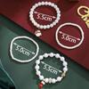 Christmas Jewelry Set Snowflake Santa Hat Reindeer Snowman Beaded Bracelet Men Women Holiday Party Gift