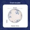 Shunxiang Jialan English Retro Ceramic Bowl & Plate Set - Underglaze Tableware for Soup & Rice.