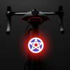 Fanale Posteriore per Bicicletta Multi Modalità di Illuminazione Ricarica USB Luce LED per Bici a Forma di Cuore Lampeggiante Posteriore per Bici da Strada Mtb Reggisella