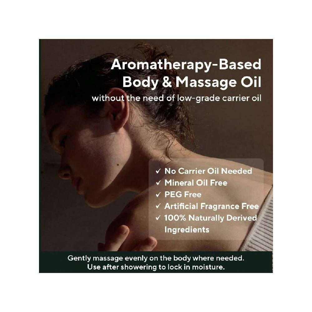 Aromatica Awakening Body Oil Peppermint & Eucalyptus Aromatherapy Oils 100ml Scented Body Oil, After Shower Natural Oil Non-Greasy Body Serum