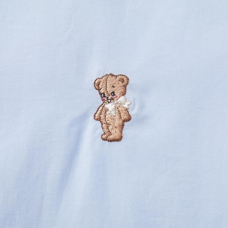 Teenie Weenie Little Bear Cartoon Collared Shirt