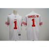 Mens NFL San Francisco 49ers Embroidered Football Jersey Short Sleeve Sport T-Shirt Fans Casual Wear