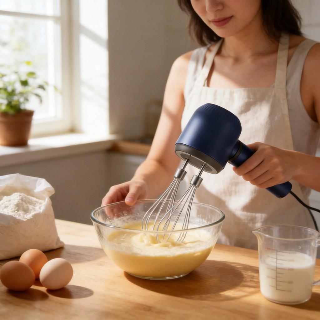 Wireless Handheld Electric Egg Beater For Home Baking And Cream Whipping