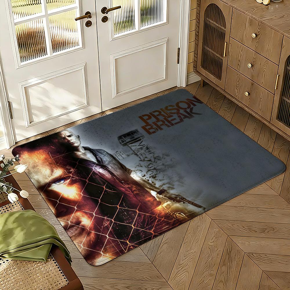 Prison Break Floor Mat Soft Thickened Absorbent Non-Slip Bedroom Living Room Door Mat Home Decor Flannel Rugs