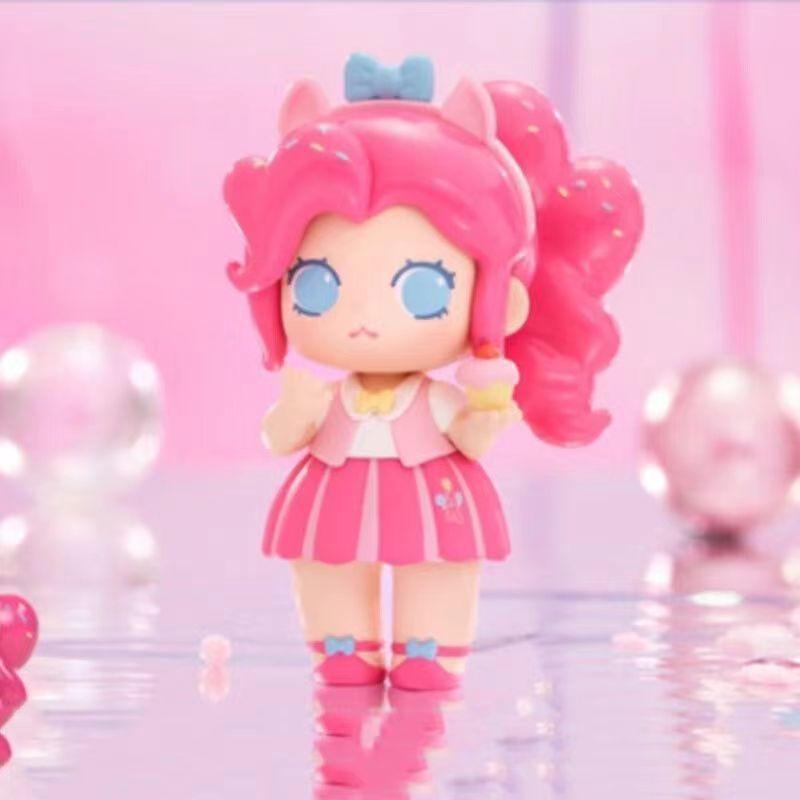 Friendship Is Magic In Miniworld Blind Box Adorable Girls Pinkie Pie Surprise Box Figure Rainbow Room Decor Statue Children Playthings Gifts