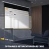 Projector Screen 293 x 193 cm 120 Inch 16:9 HD 4K Electric Projection Screen with Remote Control, White