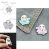 Charming Cartoon Sloth Enamel Pin In Mint Green Ideal For Stylish Lapel Accessories