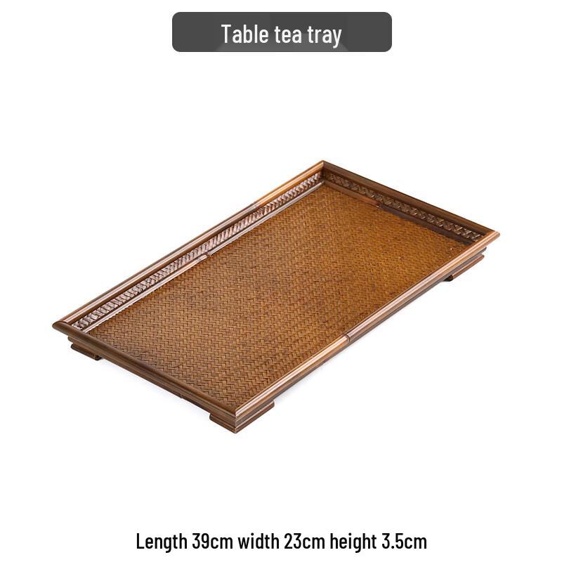 Vintage Bamboo Lacquer Tea Tray