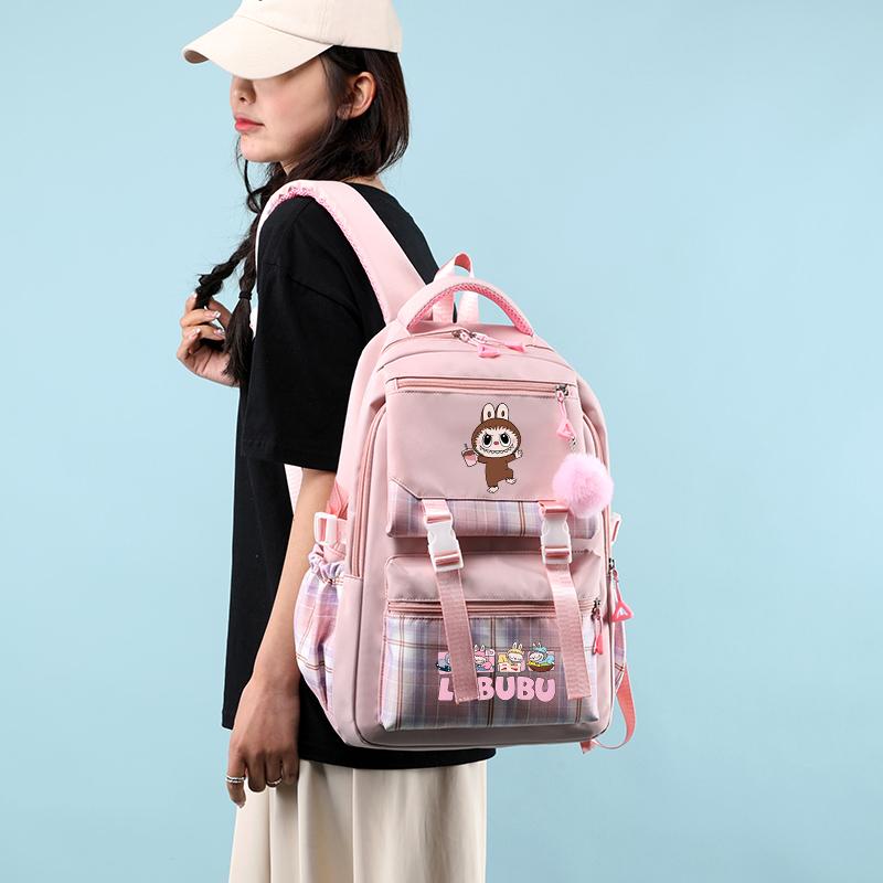 Cute Printed Backpack Large Capacity Waterproof Bookbag Boy Girl Schoolbag Women Travel Bag Kid Birthday Gift Mochila