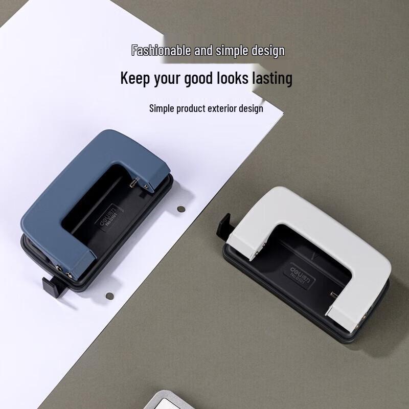 Deli Two-Hole Punch 0101 CN plug (adapter included)