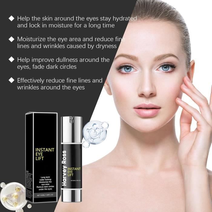 Crème pour les yeux Harvey Ross Instant Lift+ - Réduit les cernes et les poches - 50ml