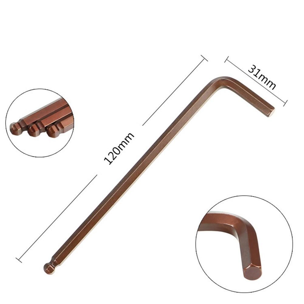 Hex Key Wrench Head Screwdriver Inner Hexagon L Shaped Metal Red