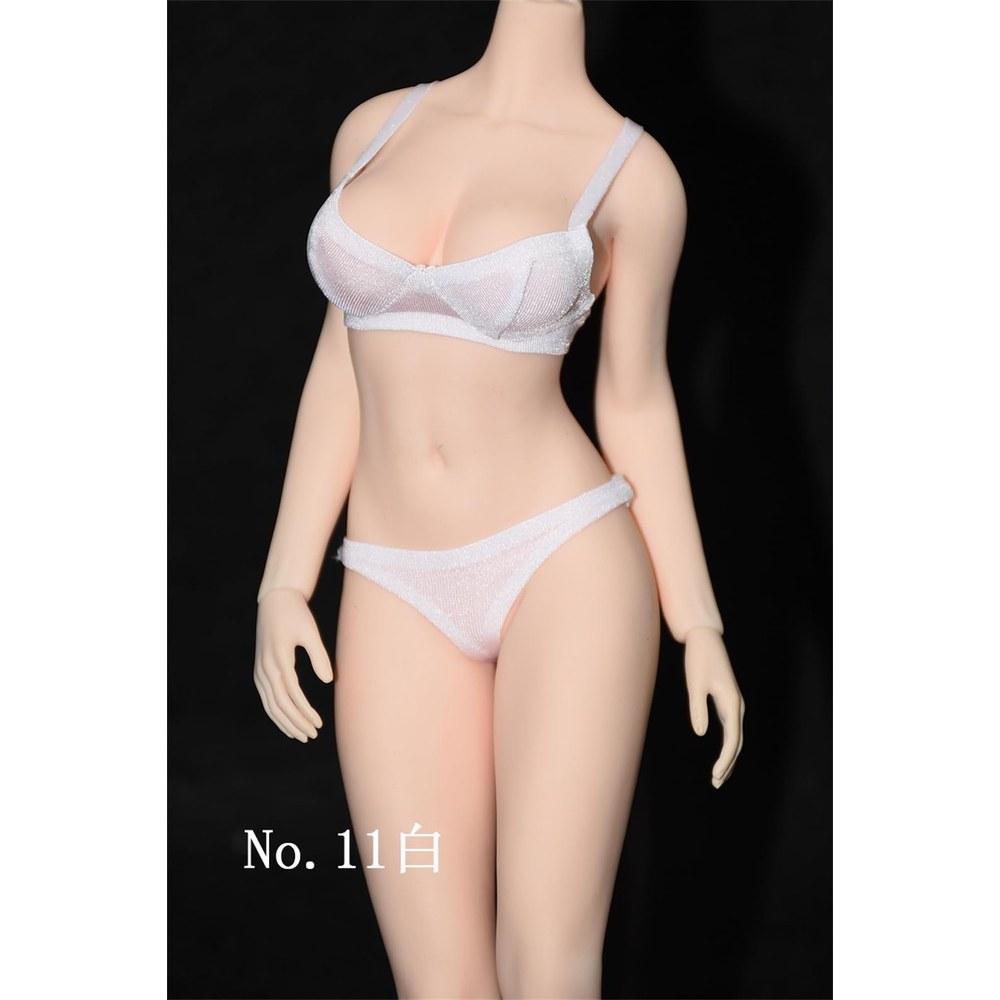 Fremgo 1/6 Body Clothing Seamless Underwear Ladies Model Clothing 12-inch Action Doll Girl Bra Background Underwear C