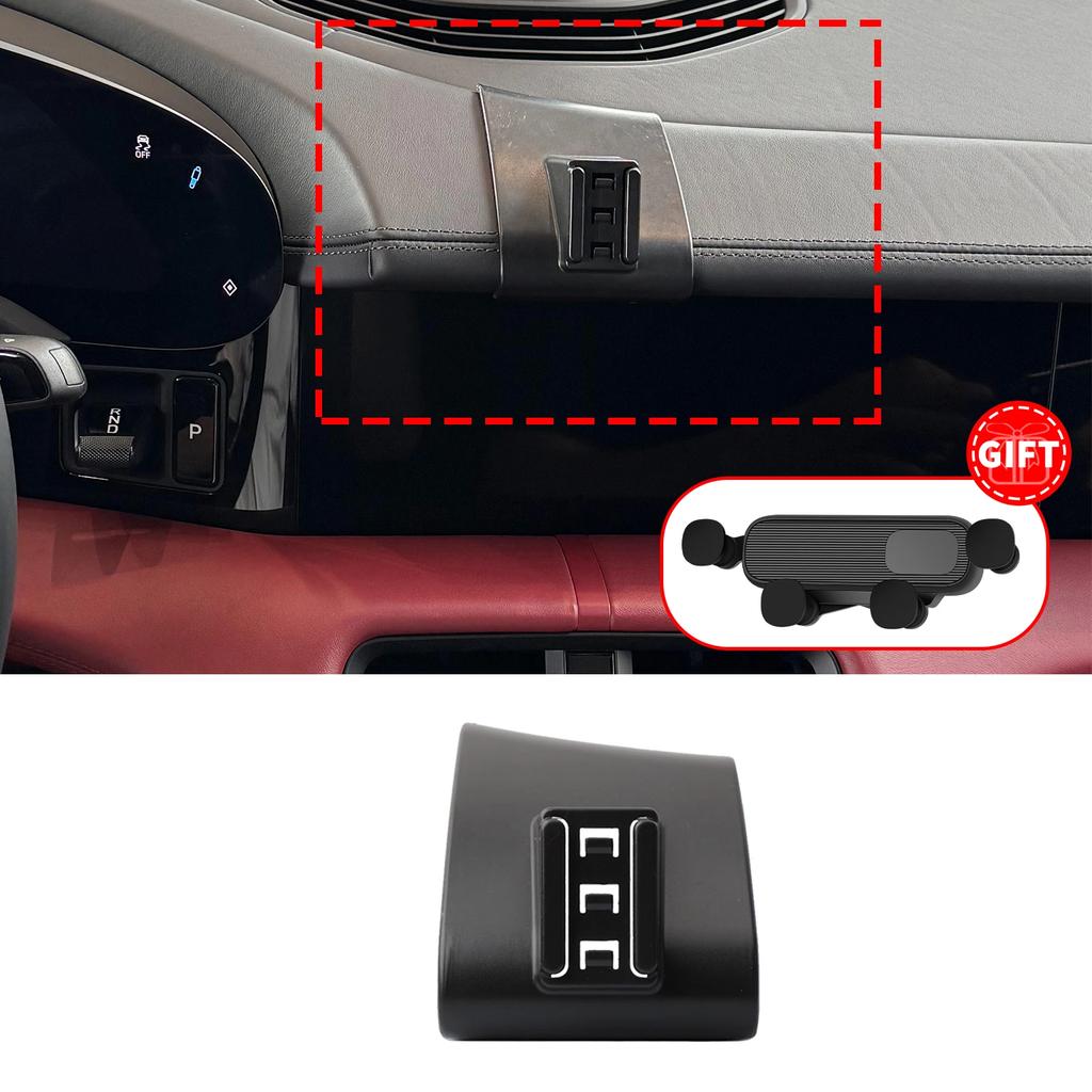 Support de téléphone personnalisé adapté pour Porsche Taycan 2019 2020 2021 – 2026, Base d'écran de tableau de bord, sans perceuse pour v
