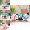 Adorable Cute Hatsune Miku Plush Toy Keychain Pendant Fluffy Cartoon Soft Plush Doll Pink Green Blue