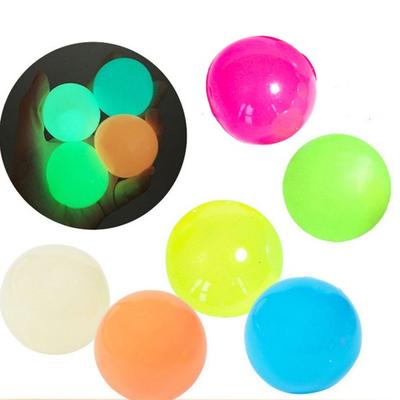2Pcs Luminous Sticky Ball Glow In The Dark Stretch TPR Anxiety