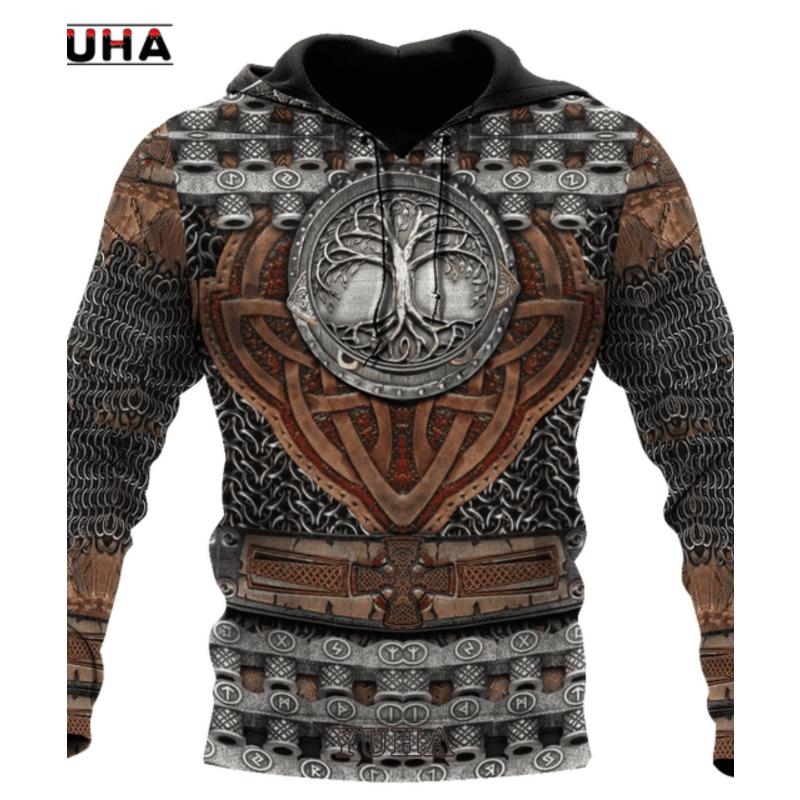 

Мужские толстовки с 3D-принтом Викинги Классический Волк Мужские худи Куртка Весна Осень Модные пуловеры Хип-хоп Панк Оверсайз Плащ 6XL