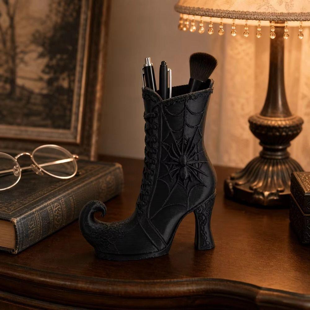 Gothic Witch Boots Mini Vase Vintage Halloween Witch Boots Vase Home Decor