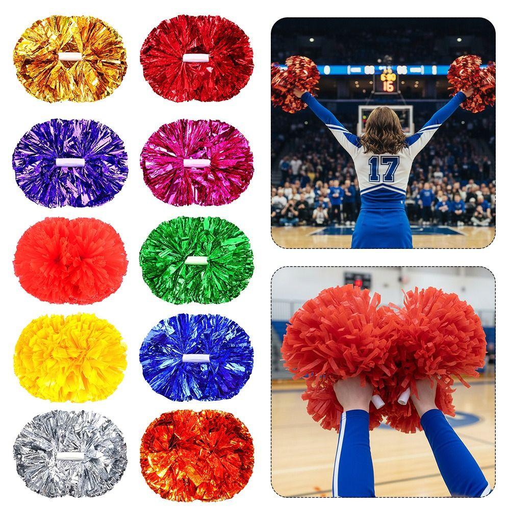 Colorful Flower Ball 30cm*37cm Cheerleading Pom Poms Holding Cheering Ball Cheerleading