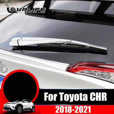 For Toyota C-HR CHR 2016 2017 2018    Car Rear Glass Wiper Cover Rear Trunk Window Wiper Cover Chrome
