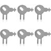 (6PCS) KeyPower Dispenser Key Compatible with Tork Dispensers and Von Drehle Palmer Fixtures, Compatible Models 70WM1, 83TR, 87T, and More Paper