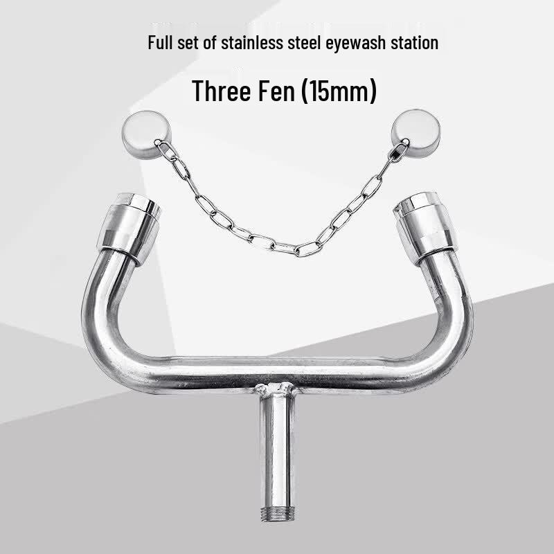 304 Stainless Steel Emergency Eye Wash Nozzle Set