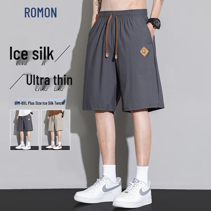 Romon Men s Casual Summer Capris 5XL