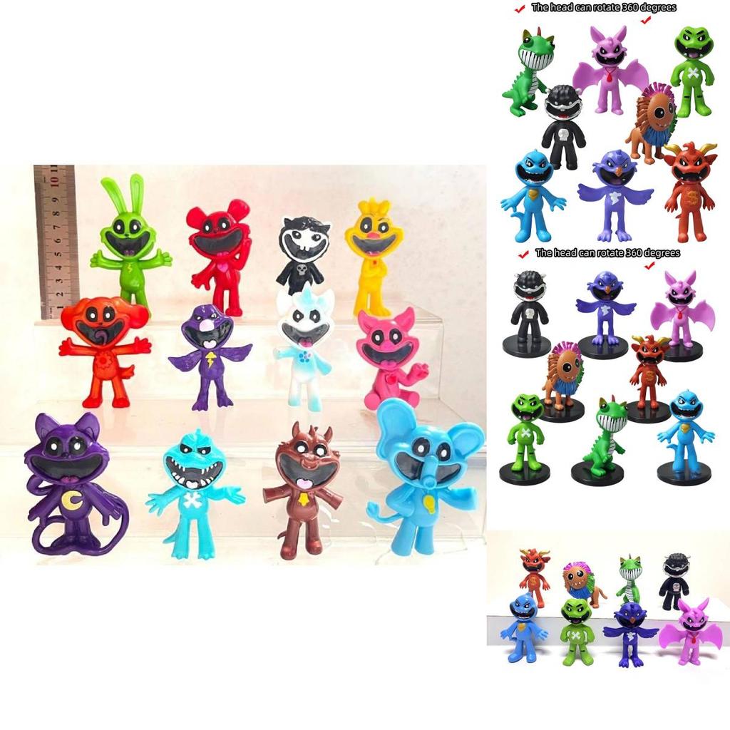 Delightful Pvc Smiling Animal Models For Fun Office Accessories And Playtime Collectibles In Assorted Sizes