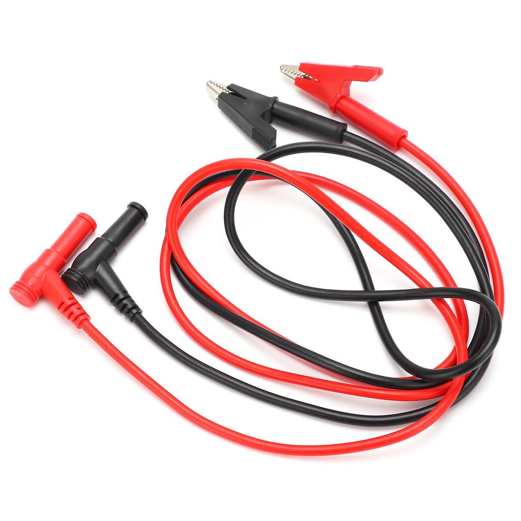 P08 4mm Multimeter Test Line DIY Plug to Clip Testing Cable for Car Diagnosis Testing